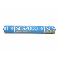 GE SCS2000 SilPruf Black Silicone Sealant - 20 Oz. Sausage SCS2003S