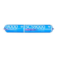 GE SCS9000 SilPruf NB Limestone Silicone Sealant - 20 Oz. Sausage SCS9000.04S