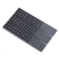 Glazelock WL-02 Black Wedge-Lock 1-1/2" x 8" x 5/16" Polystyrene Shims - Case of 288 GLWL02