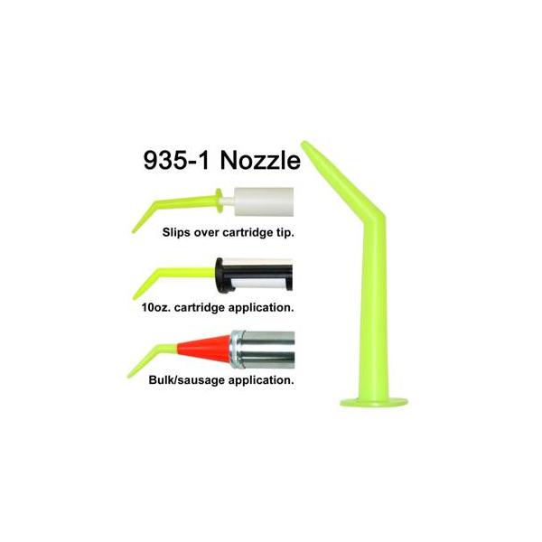 Albion Angle Shot Green Plastic Nozzle for 1/10 Gallon Cartridges 935-1